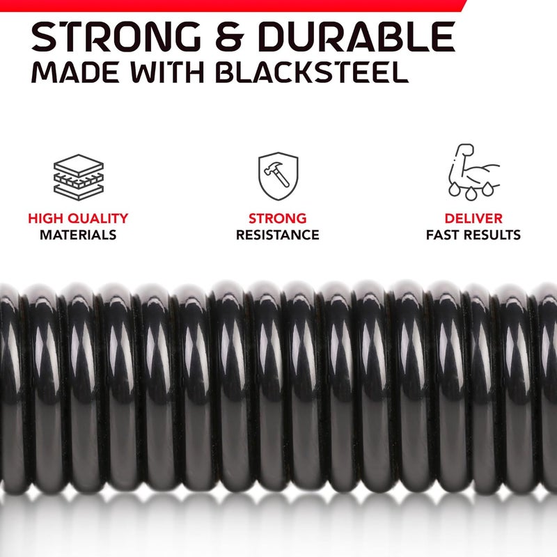 Zenooze 's Power Twister Flex Bar, The Ultimate Upper Body Exercise Equipment for Strengthening Your Chest Workout, Shoulders,Biceps, Arms, Forearm Strengthener, Resorte para Hacer Ejercicio - Image 4